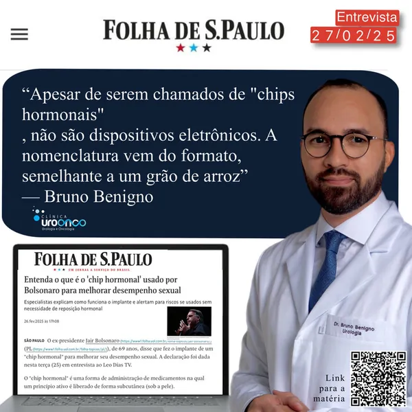 Folha de S.Paulo: entrevista com Dr. Bruno Benigno